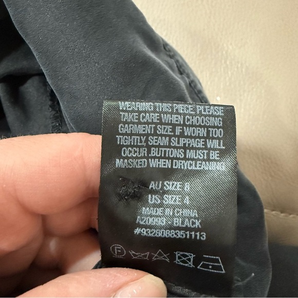 Scanlan Theodore black silk blend pants 4 - Picture 9 of 11